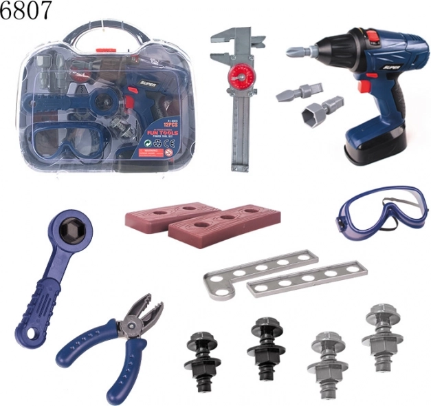 Kinder-Werkzeugkoffer mit Geräuschen und Licht