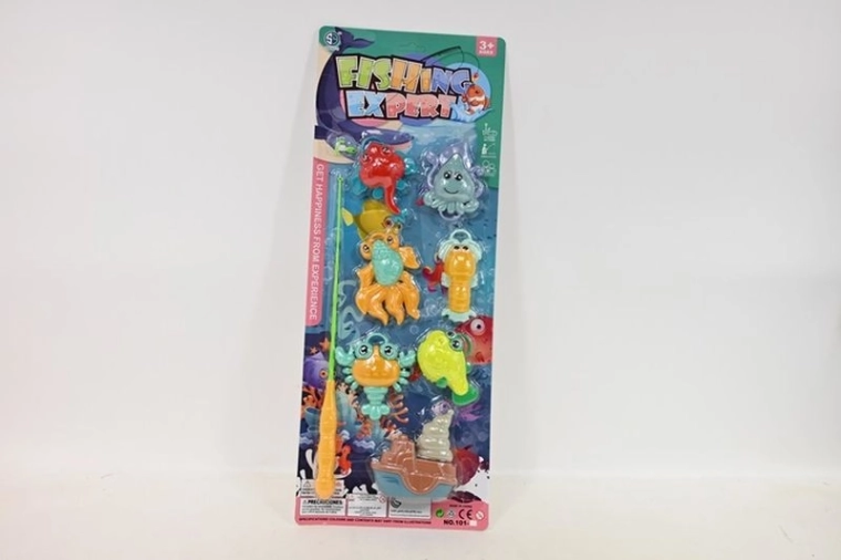 Kinderspiel Angeln – Angelrute mit Fischen