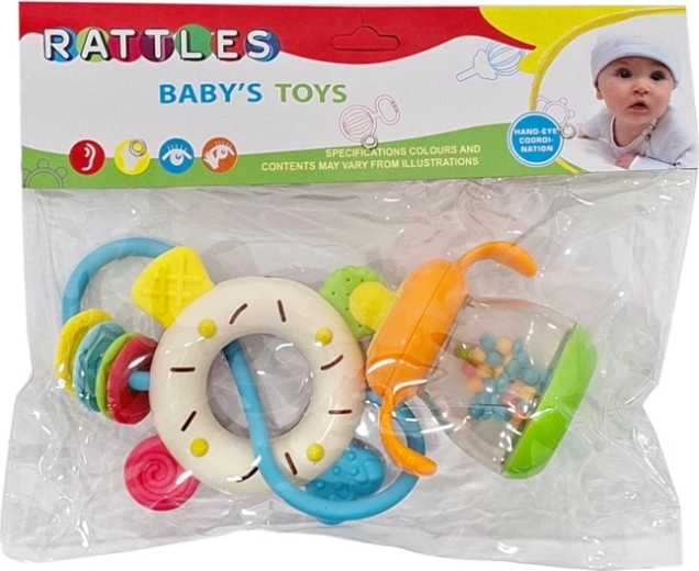 Set mit Baby-Rasseln für Kinder