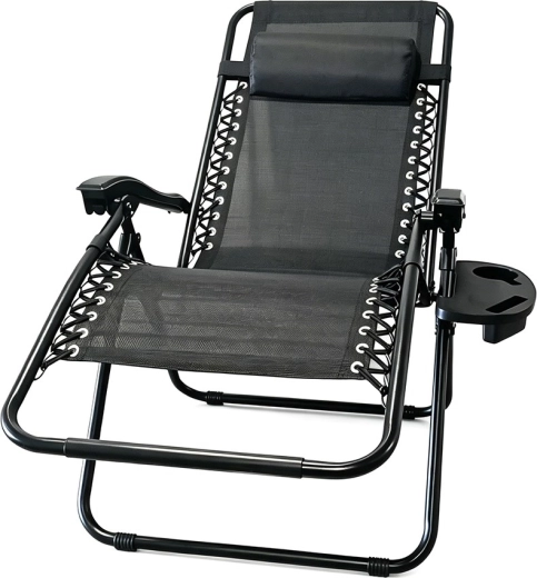Klappbare Gartenliege Baby Mix Schwarz