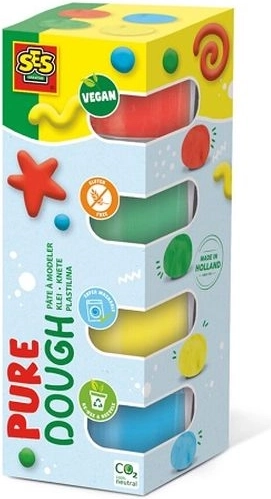 SES Pure vegane Knete 4× 90 g