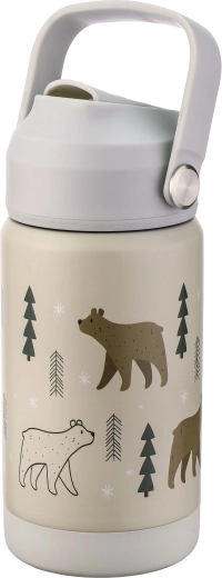 Edelstahl-Thermoflasche mit Trinkaufsatz Kitchisimo 370 ml Bär