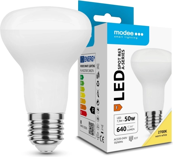 LED-Spotlampe Modee R63 7,3 W E27 640 lm Warmweiß