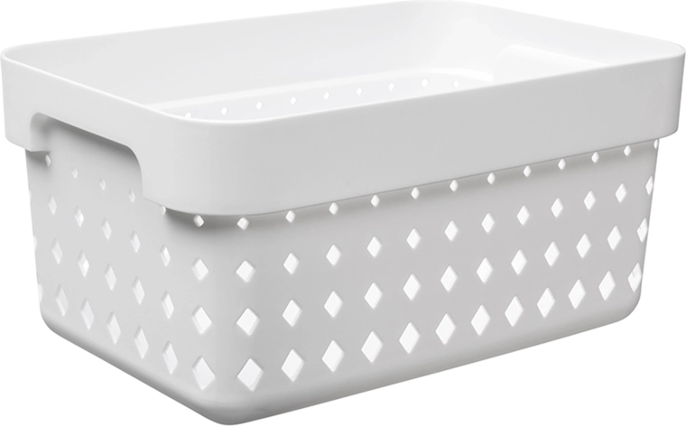 Korb Seoul klein, weiß, 26 × 18 × 12,6 cm