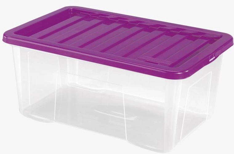 Kunststoff-Aufbewahrungsbox mit Deckel HEIDRUN Quasar 50 l