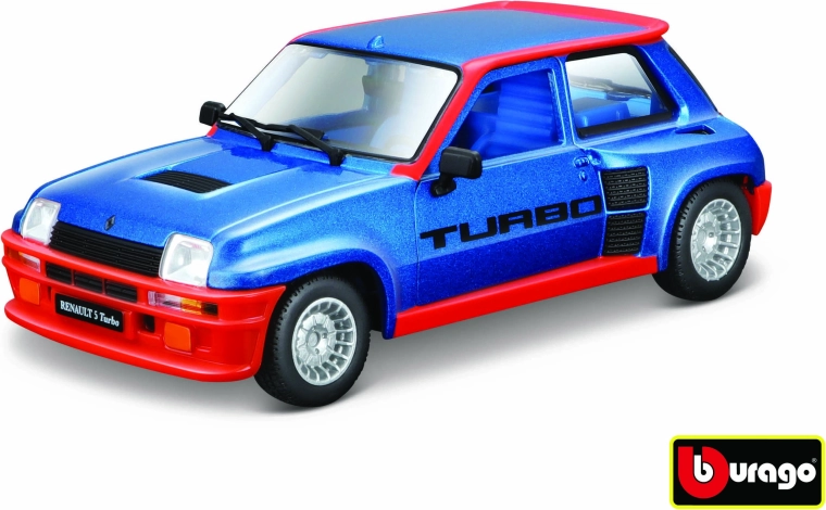Metallmodellauto 1:24 Renault 5 Turbo – blau (Bburago)