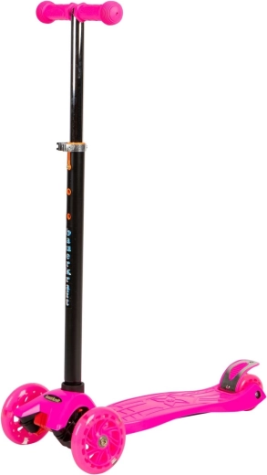Rosa Balance-Dreirad-Klapproller mit LED-leuchtenden Rädern