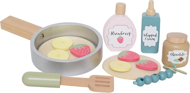 Jabadabado Pfannkuchen – Holz-Kinder-Spielset zum Kochen