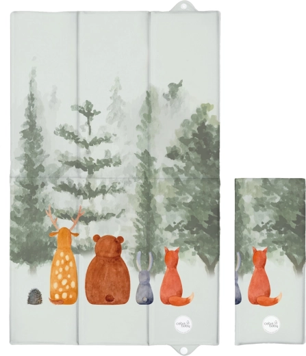Ceba Baby Reise-Wickelunterlage Basic Forest Companions 80 × 50 cm
