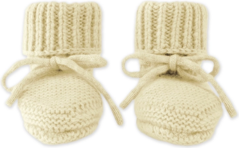 Lodger Merino-Pantoffeln Butter, 6–12 Monate