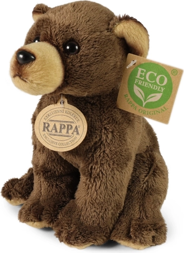 Plüschiger brauner Teddybär 15 cm ECO FRIENDLY RAPPA