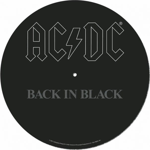 Plattentellerunterlage AC/DC Back in Black