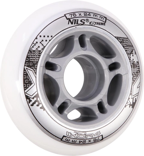 Rollen NILS EXTREME PU 76 × 24 weiß (Set 4 Stk.)