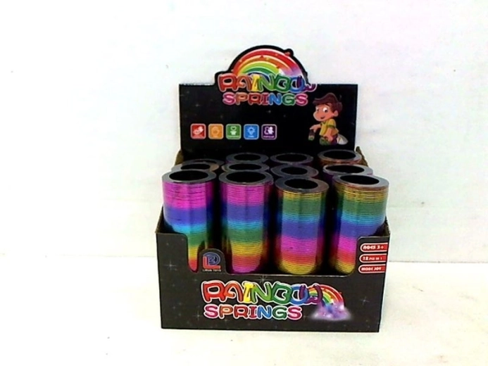 Lange metallisierte Regenbogen-Feder (Slinky)