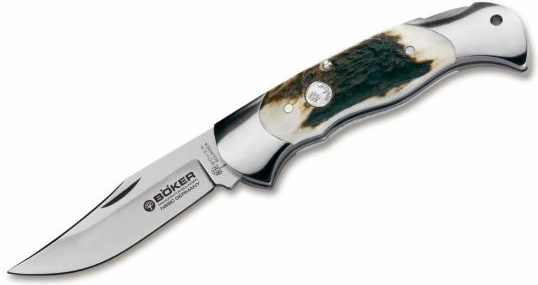 Böker Scout Stag Taschenmesser 8 cm aus Hirschhorn