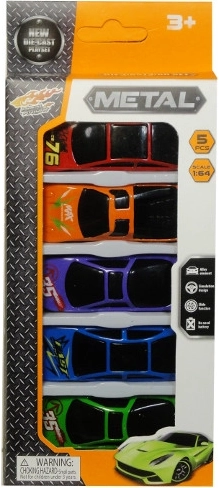 Set aus fünf kleinen Autos