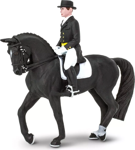 Safari Ltd. Figur Holsteiner Pferd mit Reiter