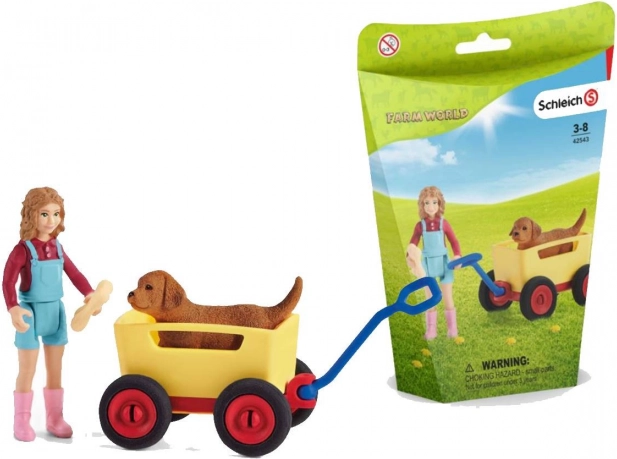 Schleich farm world Hundewagen