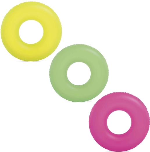 Aufblasbarer Schwimmring Neon 91 cm – Gelb INTEX