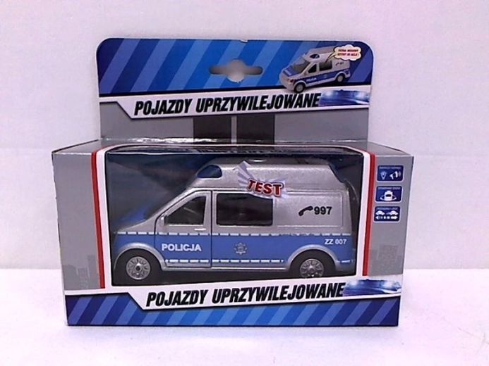 Polizeiwagen (Van) mit tschechischen Geräuschen 14 cm