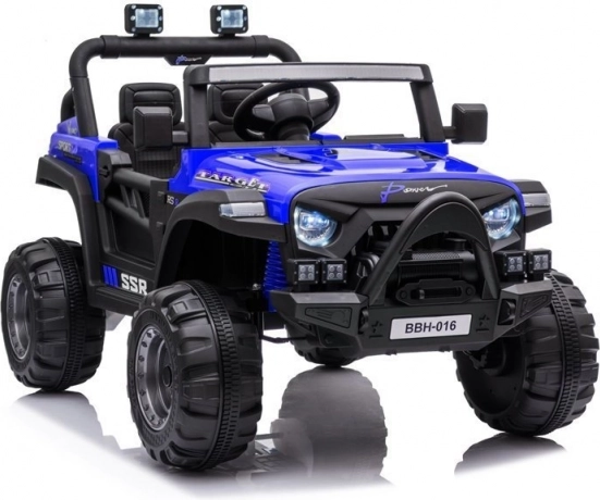 Elektrisches Kinderauto 12V in Blau mit EVA-Rädern und Fernbedienung