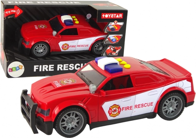 Kinder-Feuerwehrauto 1:14 mit Licht und Sound – rot TOYSTAR