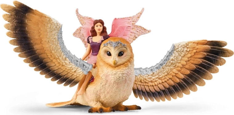 Schleich Bayala Fee auf fliegender Eule