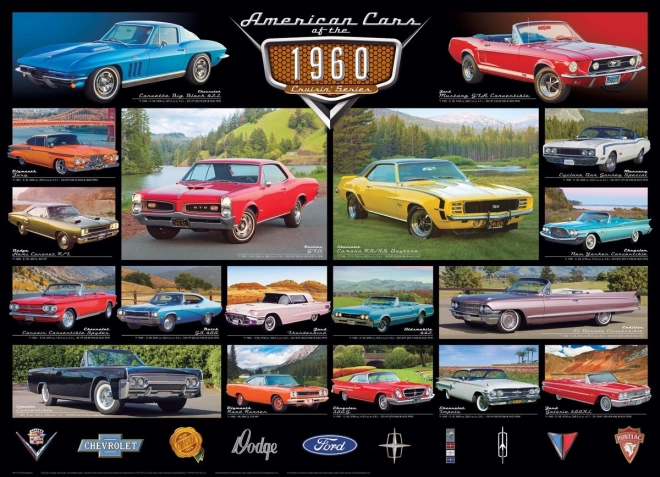 Eurographics Puzzle 1960 Amerikanische Autos, 1000 Teile