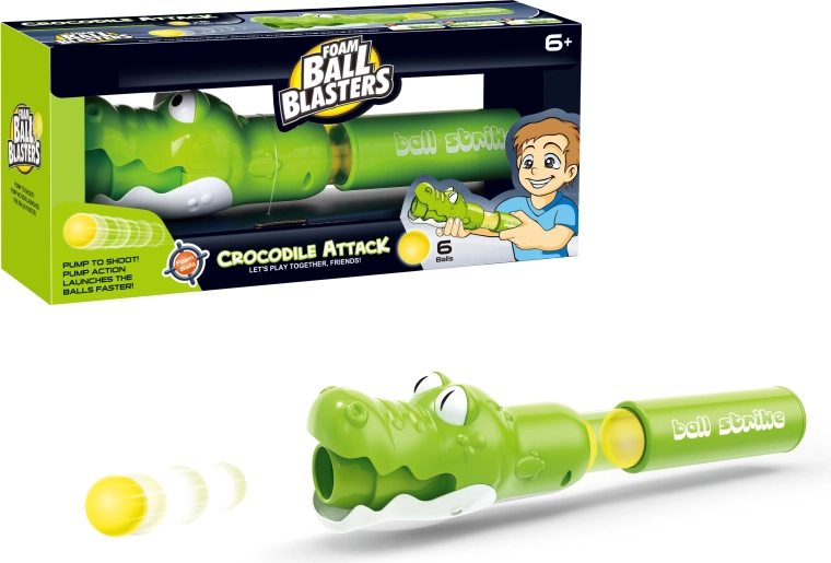 Airsoft-Pistole Krokodil mit 6 weichen Projektilen