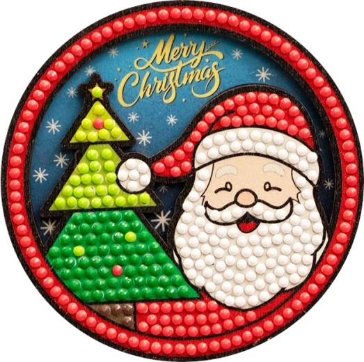 2Kids Toys Diamantmalerei-Magnet Santa – 1 Stück