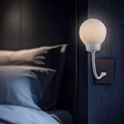 Nachtmondlampe mit warmweißem Licht, USB