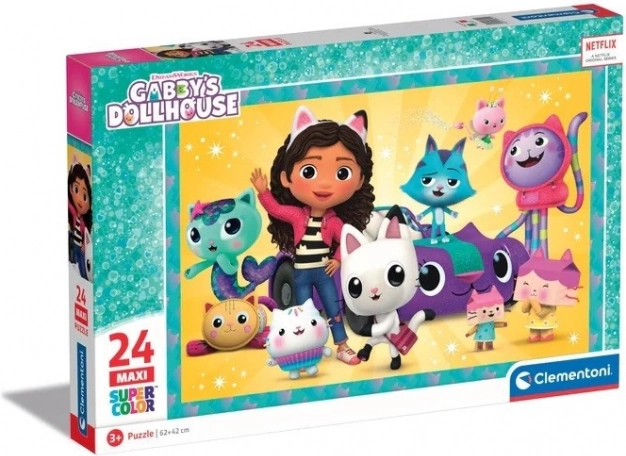 Maxi-Puzzle mit 24 Teilen Gabbys magisches Haus