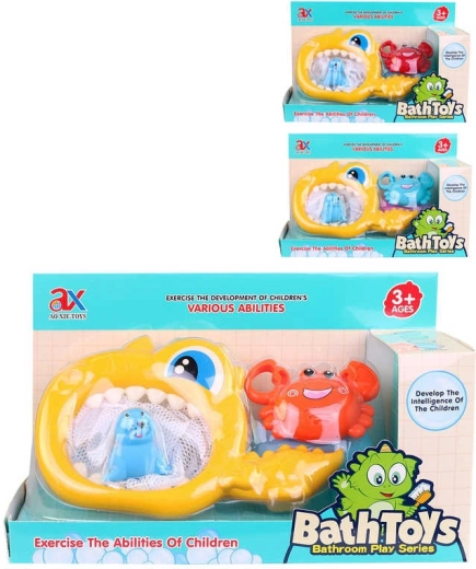 Angelset für die Badewanne mit Kescher und Spritztieren