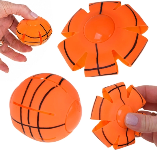 Fliegender Scheibenball „Drücken & Werfen“ – elastisches Handspielzeug 7 cm