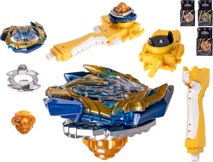 TopGyro-Spinner mit Abschussgerät im Beyblade-Stil