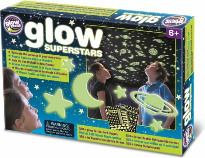 Wandsticker BRAINSTORM Leuchtende Sterne 500 Stk.