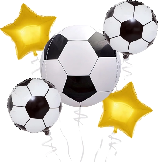 Set Fußball-Luftballons – 5 Stk.