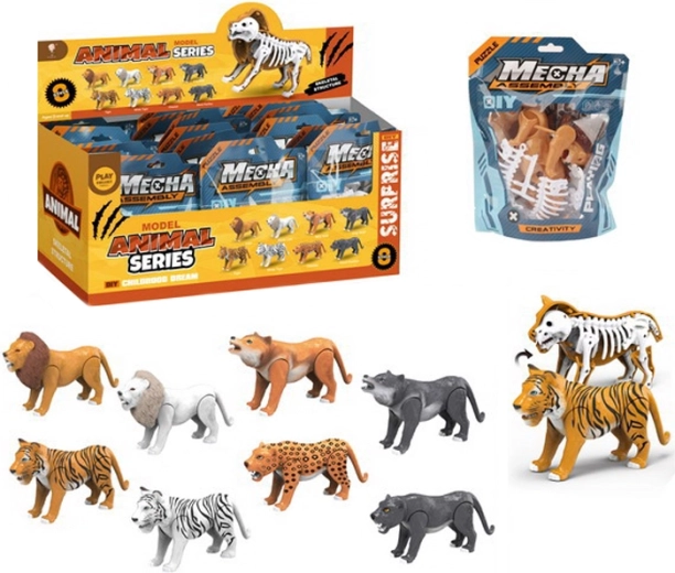 Safari-Tier mit Skelett – Steckfigur