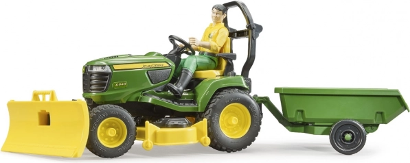 Gartentraktor JOHN DEERE X949 mit Gärtnerfigur von BRUDER