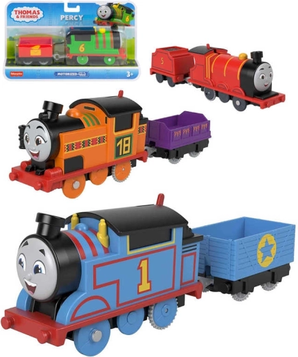 Fisher-Price Thomas die Lokomotive batteriebetrieben mit Waggon – 1 Stück