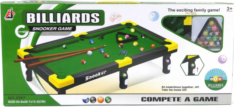 Tisch-Mini-Billard mit Zubehör 55 × 30 × 13 cm - 1 Stück