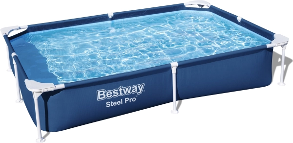 SplashJr Steel Pro 221x150x43 BESTWAY Gestellpool + Reparaturset