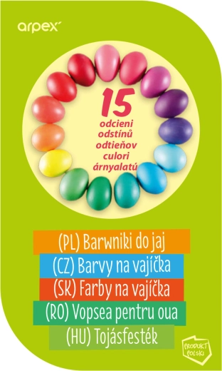 Eierfarben – Set mit 15 Farbtönen