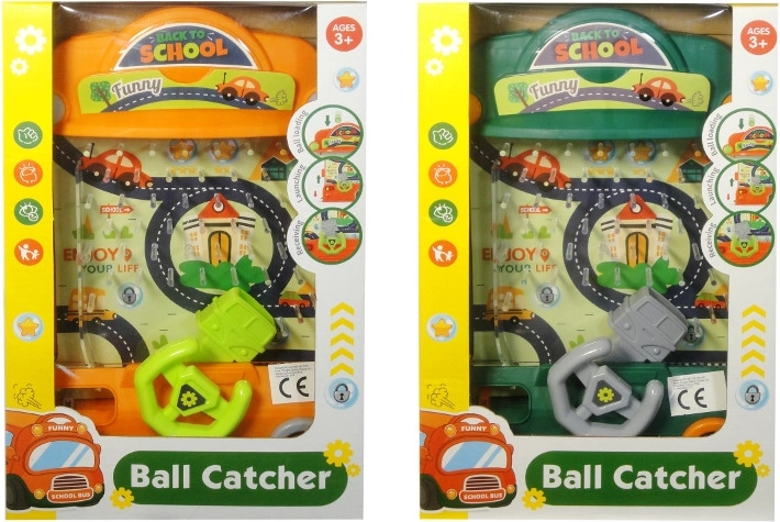 Geschicklichkeitsspiel für Kinder mit Bällen – Bus-Labyrinth