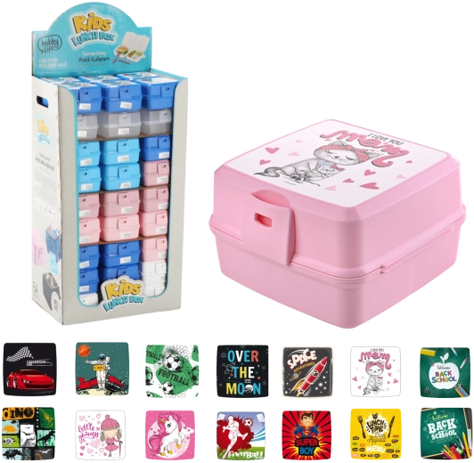 Lunchbox mit vier Fächern 1,4 l