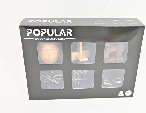 Woodyland Popular Set aus Holz- und Metallpuzzles (6 Stk.)
