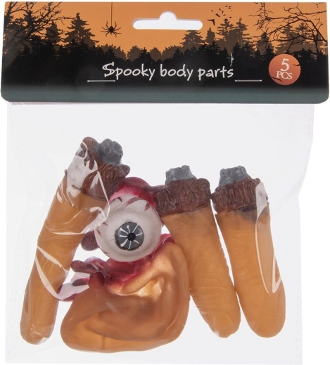 Halloween-Dekoration aus Kunststoff (UH), Set 5 Stk.