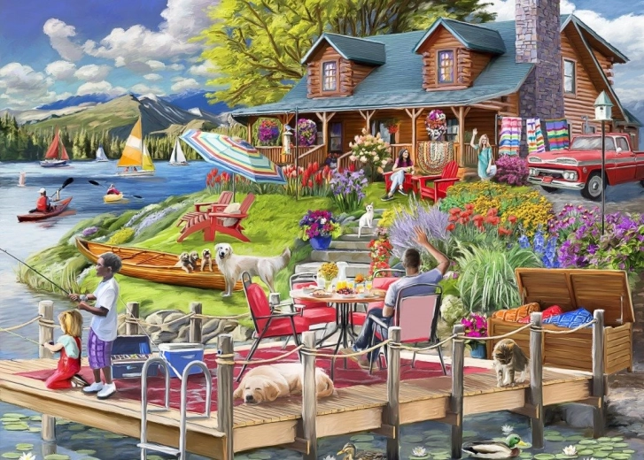 Bluebird Puzzle „Pause am See“ 500 Teile