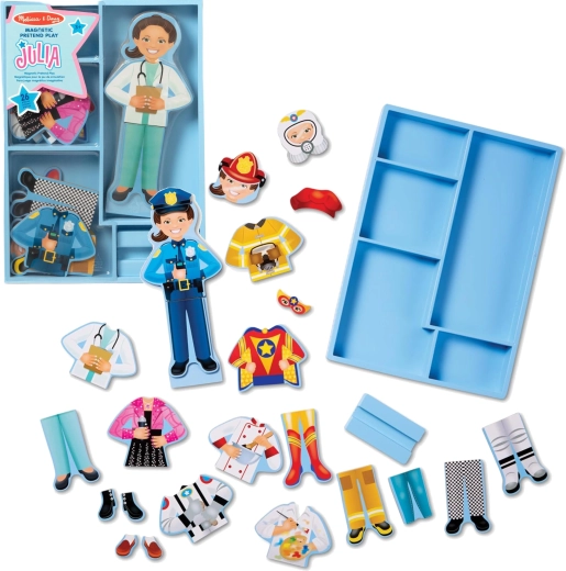 Magnetische Anziehpuppe Julia von Melissa & Doug, 26 Teile
