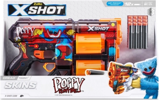 X-Shot Skins Dread Toony – Kinder-Schaumstoff-Blaster (12 Pfeile)